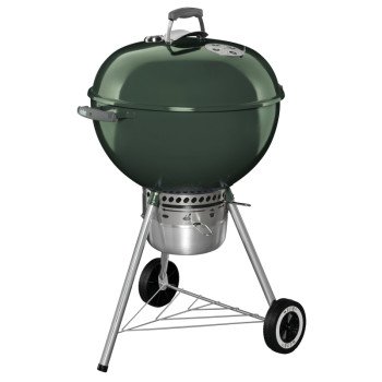 Weber Original Kettle 14407001 Charcoal Grill, 363 sq-in Primary Cooking Surface, Green, Steel Body