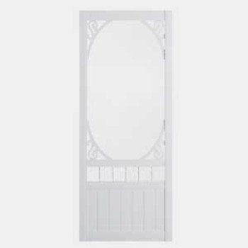 Colonial Elegance Deerglen DCC36-V Screen Door, 36 in W, 82 in H, Pine, Composite White