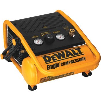DeWALT D55140 Portable Electric Air Compressor, Tool Only, 1 gal Tank, 0.33 hp, 120 V, 135 psi Pressure, 1 -Stage