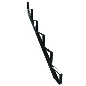 Pylex 13905 Stair Riser, 45 in H, 40 mm L, 60 mm W, Steel, Black, Baked Powder-Coated