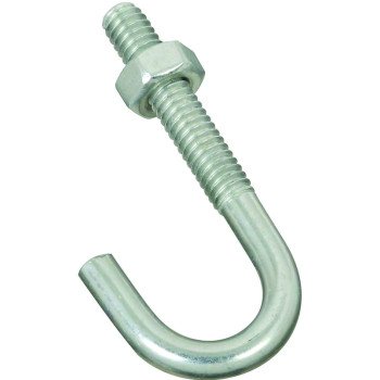 National Hardware 2195BC Series N232-884 J-Bolt, 1/4-20 Thread, 1.31 in L Thread, 2-5/16 in L, 100 lb Working Load, Zinc