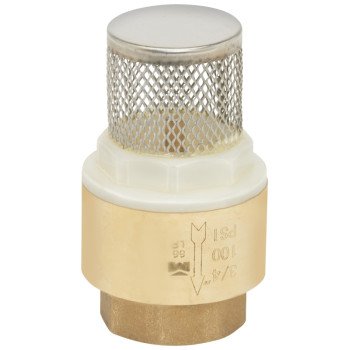 B & K ProLine Series 101-324NL Foot Valve, 3/4 in Connection, FPT, Brass Body