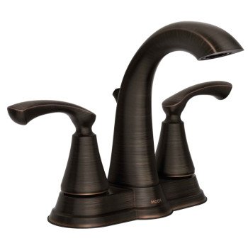 Moen Tiffin Series WS84876BRB Bathroom Faucet, 1.2 gpm, 2-Faucet Handle, Metal, Mediterranean Bronze, Lever Handle