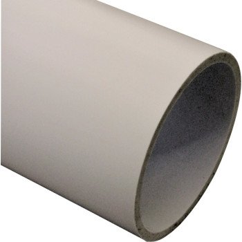 Charlotte Pipe PVC 04400 0800 Pipe, 4 in, 20 ft L, SCH 40 Schedule, PVC, White