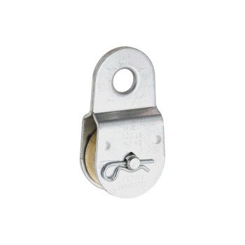 National Hardware N195-800 Pulley, 3/8 in Rope, 420 lb Working Load, 1-1/2 in Sheave, Zinc