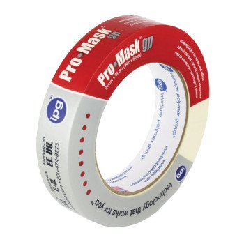 IPG 5101-1 Masking Tape, 60 yd L, 0.94 in W, Crepe Paper Backing, Beige