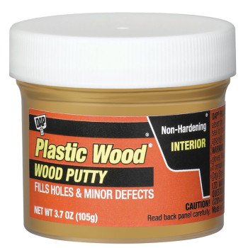 DAP 7079821247 Wood Putty, Solid, Mild, Pleasant, Light Oak, 3.7 oz, Tub