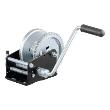 Curt 29428 Hand Crank Winch, Hand Power, 1900 lb, Steel