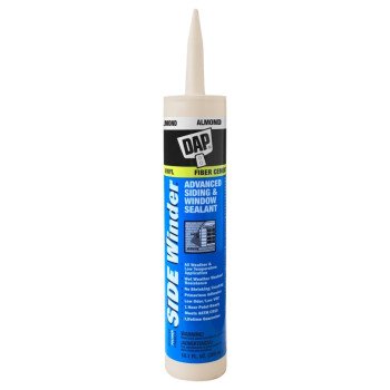 DAP 00813 Siding and Window Sealant, Almond, 24 hr Curing, -35 to 140 deg F, 10.1 oz Cartridge