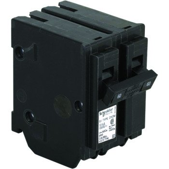 Square D Homeline CHOM260CP Circuit Breaker, Mini, Standard, 60 A, 2 -Pole, 120/240 VAC, Plug Mounting