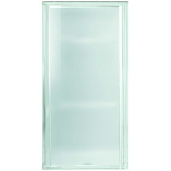 Sterling 1500D-27S Shower Door, Tempered Glass, Textured Glass, Framed Frame, Aluminum Frame