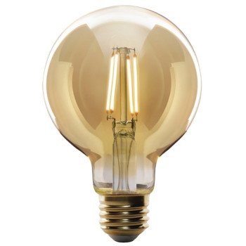 Feit Electric G25/VG/LED Filament LED Bulb, Decorative, Globe, G25 Lamp, 60 W Equivalent, E26 Lamp Base, Dimmable, Amber