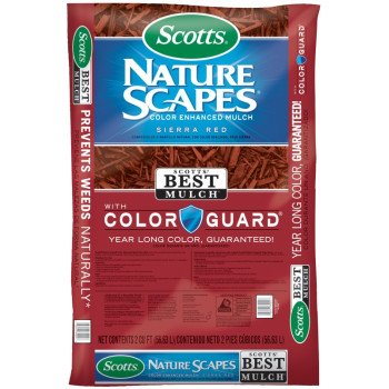 Scotts 88402440 Mulch, Solid, Earthy, Red, 2 cu-ft Bag