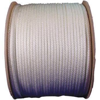 Wellington 10096 Rope, 3/16 in Dia, 1000 ft L, 44 lb Working Load, Nylon, White