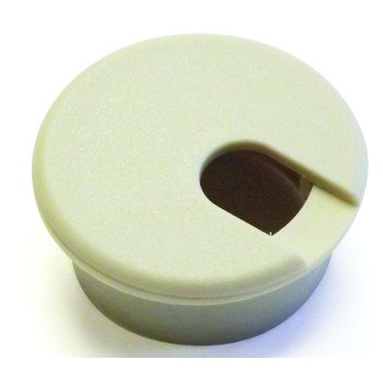 Jandorf 61600 Desk Grommet, 1-1/2 in Dia Cable, Polystyrene, Almond