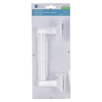 Boston Harbor L3656-51-07-3L Paper Holder, Plastic/Zinc, White, Wall Mounting