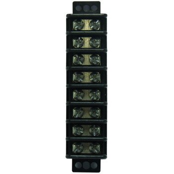 Gardner Bender GTB-408 Terminal Block, 600 V, 30 A, 8 -Pole, 2 -Row