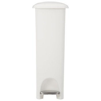 Rubbermaid FG284802WHT Waste Basket, 45 qt Capacity, Plastic, White, 24 in H