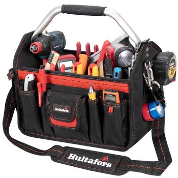 Hultafors HT5587 Open-Top Tool Carrier, 14 in D, 32 -Pocket, Polyester