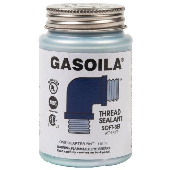 Gasoila SS04 Soft-Set Thread Sealant with PTFE, 0.25 pt, Liquid, Blue/Green