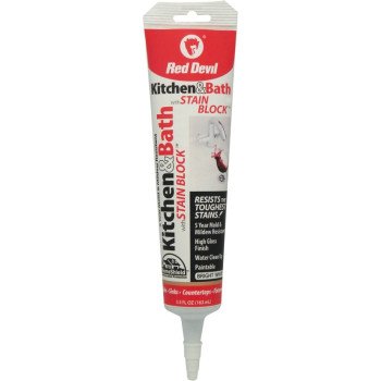 Red Devil DuraGuard 0755 Sealant, White, -20 to 180 deg F, 5.5 oz Squeeze Tube