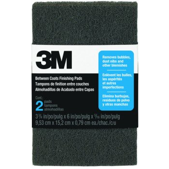 3M 10144 Finishing Pad, 6 in L, 3-7/8 in W