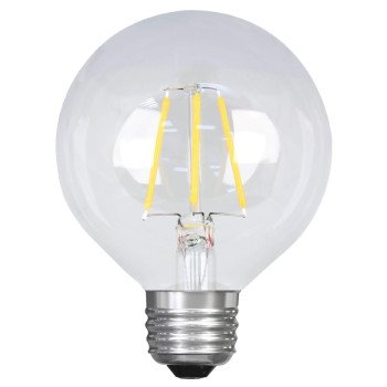 Feit Electric BPG2525/927CA/FIL LED Bulb, Globe, G25 Lamp, 25 W Equivalent, E26 Lamp Base, Dimmable, Clear