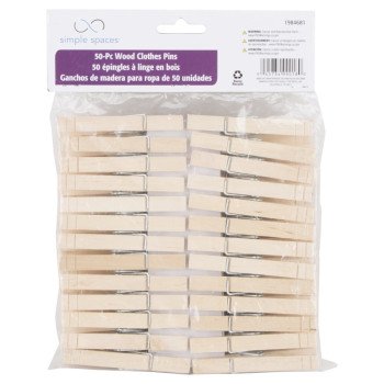 Simple Spaces HEA00050C-S3L Clothespin, 3/8 in W