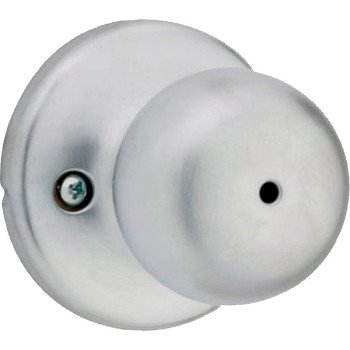 Weiser Fairfax Series 9GAC3310-007 Privacy Door Knob, 1-15/16 in Dia Knob, Satin Chrome