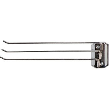 Decko 38190 Towel Bar, 13-1/2 in L Rod, Steel, Chrome, Surface