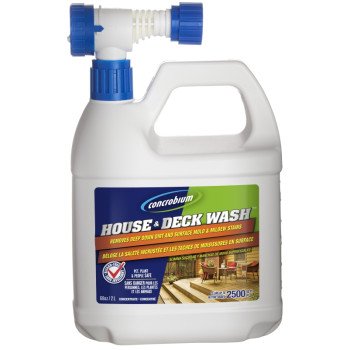 Concrobium 126-056 House and Deck Wash, Liquid, Very Little, Transparent, 68 oz, Bottle