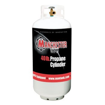 TANK PROPANE VERTICAL WHT 40LB