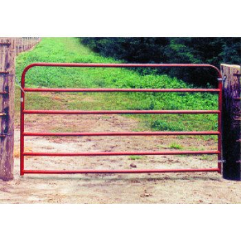 Behlen Country 40130141 Utility Gate, 168 in W Gate, 50 in H Gate, 20 ga Frame Tube/Channel, Red