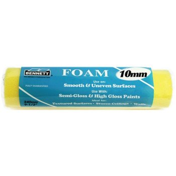 Bennett F-9 Roller Refill, 10 mm Thick Nap, 240 mm L, Foam Cover