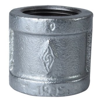 ProSource 21-1G Pipe Coupling, 1 in, Threaded, Malleable Steel, SCH 40 Schedule, 300 psi Pressure