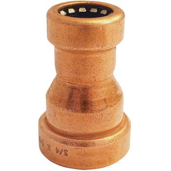 EPC 901-R Series 10170715 Reducing Pipe Coupling, 3/4 x 1/2 in, Copper, 200 psi Pressure