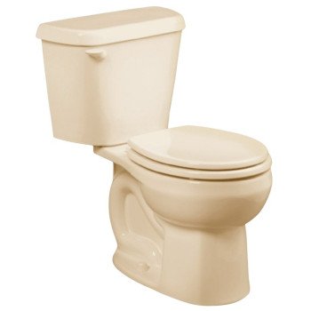 American Standard Colony 751DA101.021 Complete Toilet, Round Bowl, 1.28 gpf Flush, 12 in Rough-In, 15 in H Rim, Bone