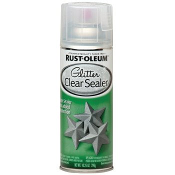 Rust-Oleum 267736 Glitter Spray Paint, Clear, 10.25 oz, Can