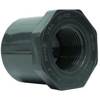 Lasco 838167BC Reducing Bushing, 1-1/4 x 3/4 in, Spigot x Female, PVC, SCH 80 Schedule