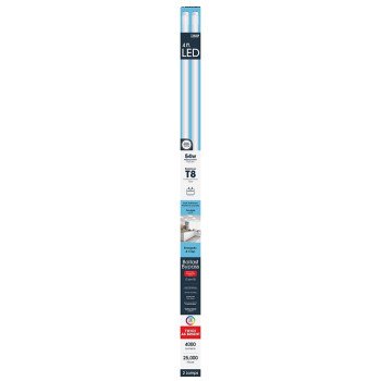 Feit Electric T848HO/850/B/LED/2 Linear LED Tube, Ballast Bypass Type B, T8 Tubular Lamp, Non-Dimmable, 2/PK