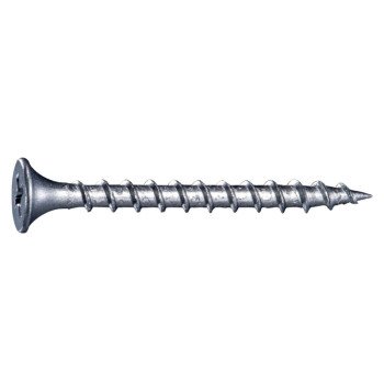 Midwest Fastener 07908 Deck Screw, #6-8 Thread, 1-5/8 in L, Coarse Thread, Bugle Head, Phillips Drive, Steel, Dacrotized