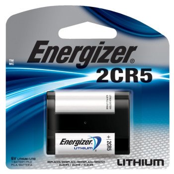 Energizer EL2CR5 EL2CR5BP Battery, 6 V Battery, 1500 mAh, Lithium, Manganese Dioxide