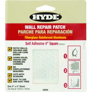 Hyde 09898 Wall Patch, 4 x 4 in Dimensions