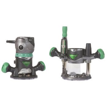 Metabo HPT KM12VCM Fixed/Plunge Base Router Kit, 11 A, 1/4 to 1/2 in Collet, 8000 to 24,000 rpm Load Speed