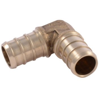 SharkBite UC248LFA Pipe Elbow, 1/2 in, Barb, 90 deg Angle, 200 psi Pressure