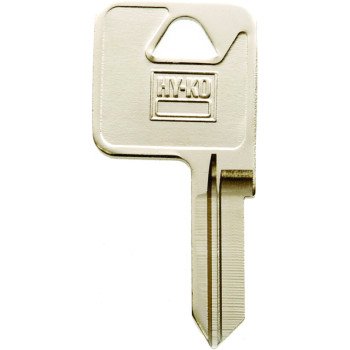 Hy-Ko 11010TM12 Key Blank, Brass, Nickel, For: Trimark Cabinet, House Locks and Padlocks