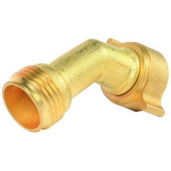 Camco USA 22605 Hose Elbow with Gripper, Male Thread x Hose Barb, Brass