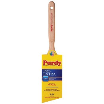 Purdy Pro-Extra Glide 144152725 Angular Trim Brush, 2-1/2 in W, 3-3/16 in L Bristle, Nylon/Polyester Bristle