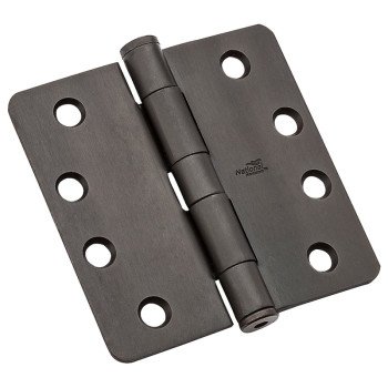 National Hardware DPB179RC Series N236-144 Template Hinge, 4 in H Frame Leaf, Steel, Oil-Rubbed Bronze, Removable Pin