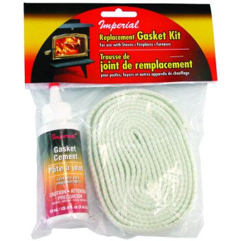 Imperial GA0011 Gasket Tape Kit, 7 ft L, 3/4 in W, Fiberglass Pack